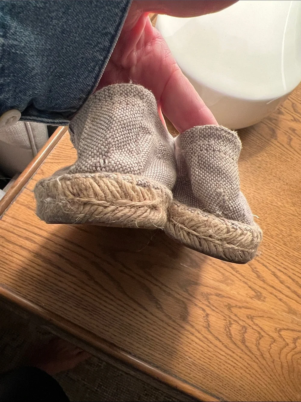 Soludos Linen Lace-Up Espadrilles with Tan Laces